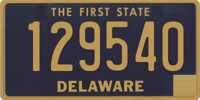 DE license plate 129540