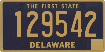 DE license plate 129542