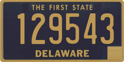 DE license plate 129543