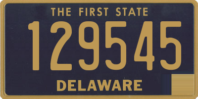 DE license plate 129545