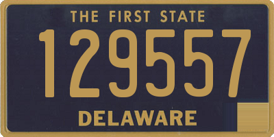 DE license plate 129557