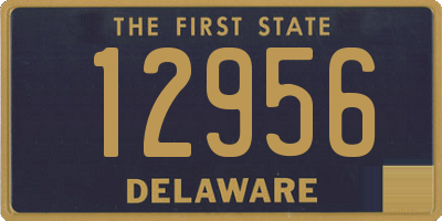 DE license plate 12956