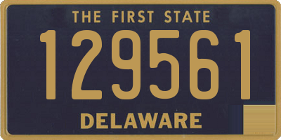 DE license plate 129561