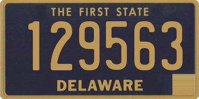 DE license plate 129563