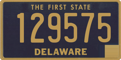 DE license plate 129575