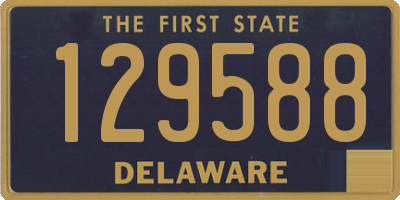 DE license plate 129588