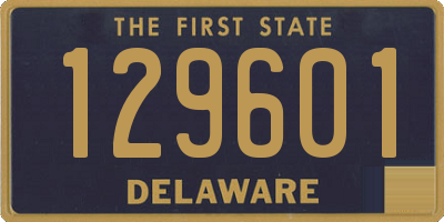 DE license plate 129601