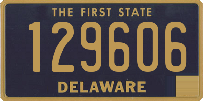 DE license plate 129606