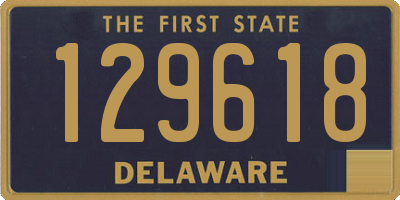 DE license plate 129618