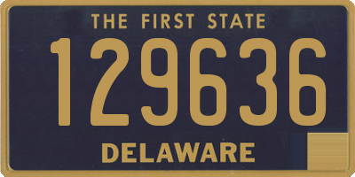 DE license plate 129636