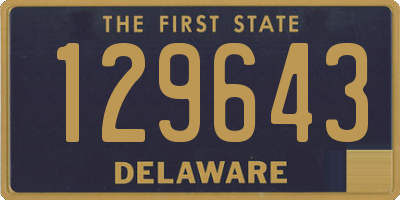 DE license plate 129643