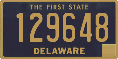 DE license plate 129648