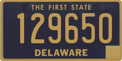 DE license plate 129650