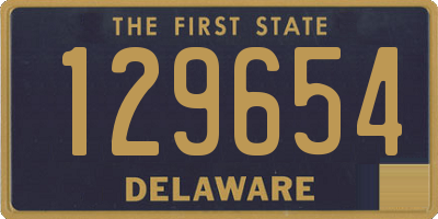 DE license plate 129654