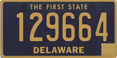 DE license plate 129664