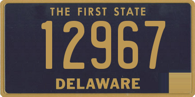 DE license plate 12967