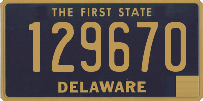 DE license plate 129670