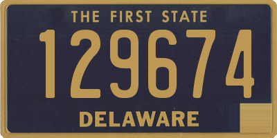 DE license plate 129674