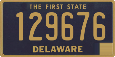 DE license plate 129676