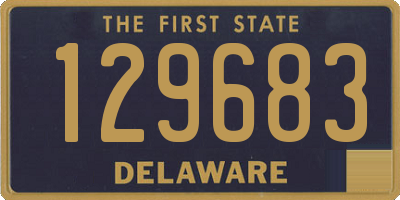 DE license plate 129683