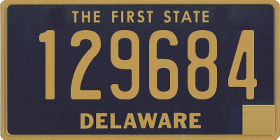 DE license plate 129684