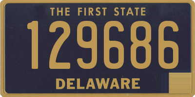 DE license plate 129686