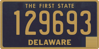 DE license plate 129693