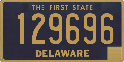 DE license plate 129696