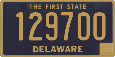 DE license plate 129700