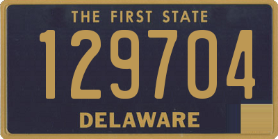 DE license plate 129704