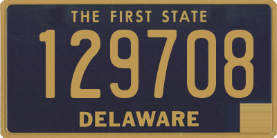 DE license plate 129708