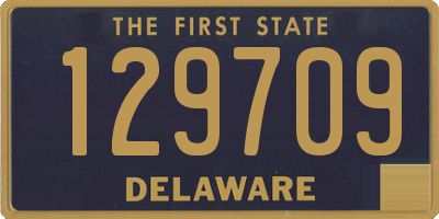 DE license plate 129709