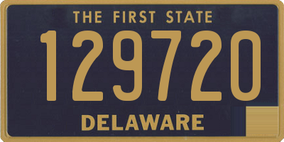 DE license plate 129720