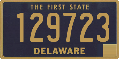 DE license plate 129723