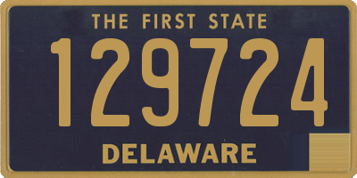 DE license plate 129724