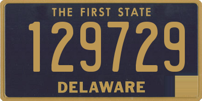 DE license plate 129729