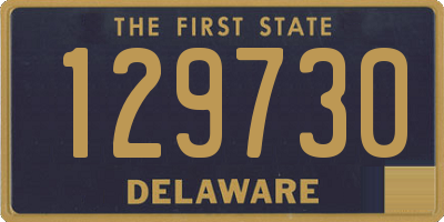 DE license plate 129730