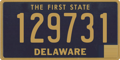 DE license plate 129731