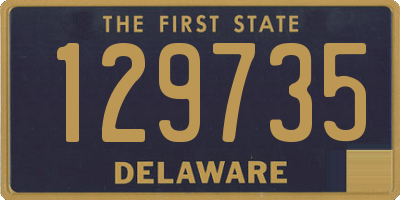 DE license plate 129735