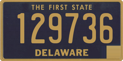 DE license plate 129736