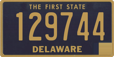 DE license plate 129744