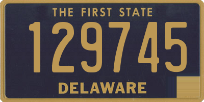 DE license plate 129745