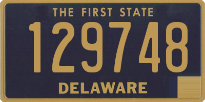 DE license plate 129748