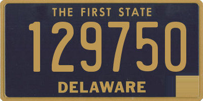 DE license plate 129750