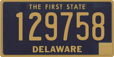 DE license plate 129758