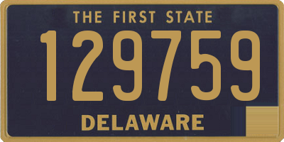 DE license plate 129759