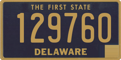 DE license plate 129760