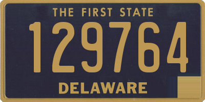 DE license plate 129764