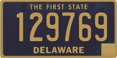 DE license plate 129769