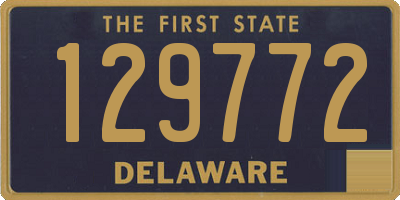 DE license plate 129772